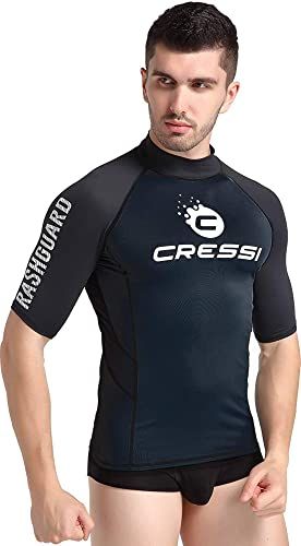 Cressi Hydro rashguard UV majica s kratkimi rokavi za moške L črna