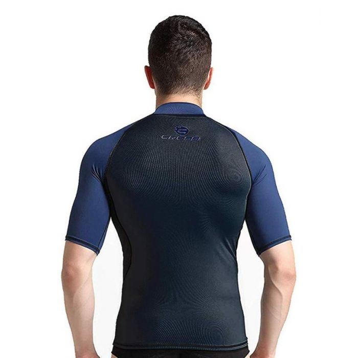 Cressi Hydro rashguard UV majica s kratkimi rokavi za moške L modra