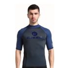 Cressi Hydro rashguard UV majica s kratkimi rokavi za moške L modra