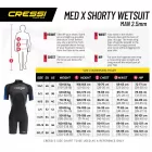 Cressi Med X Man 2.5mm kratka neoprenska obleka L