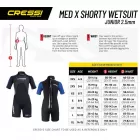 Cressi Med X Junior 2.5mm otroški neopren L(12/13let)