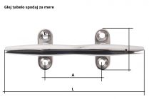 Bitva za privezovanje iz nerjavečega jekla 200x54x38mm